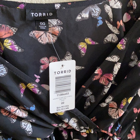 Torrid Butterfly Tunic Top. Torrid Size 00. - Picture 4 of 4